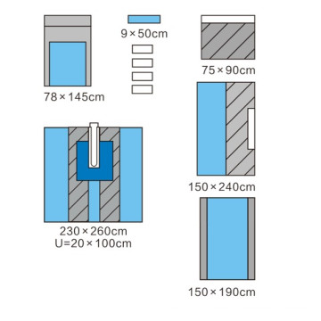 Vlies-OP-Abdecktücher Split Sheet Set